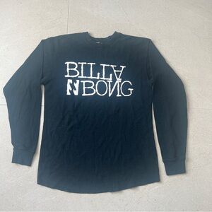 Billabong Black Thermal Long Sleeve T Shirt Men’s Medium